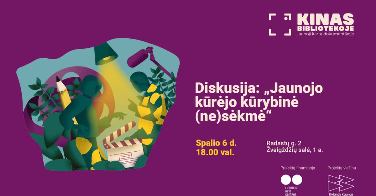 O jeigu nesėkmė – kūrybos dalis? Ąžuolyno biblioteka kviečia į diskusiją „Jaunojo kūrėjo kūrybinė (ne)sėkmė“