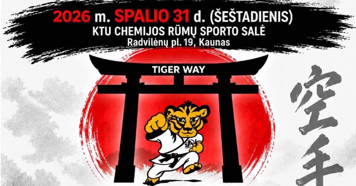 XXII tarptautinis Shotokan/WKF karatė turnyras „Tigro kelias 2026“