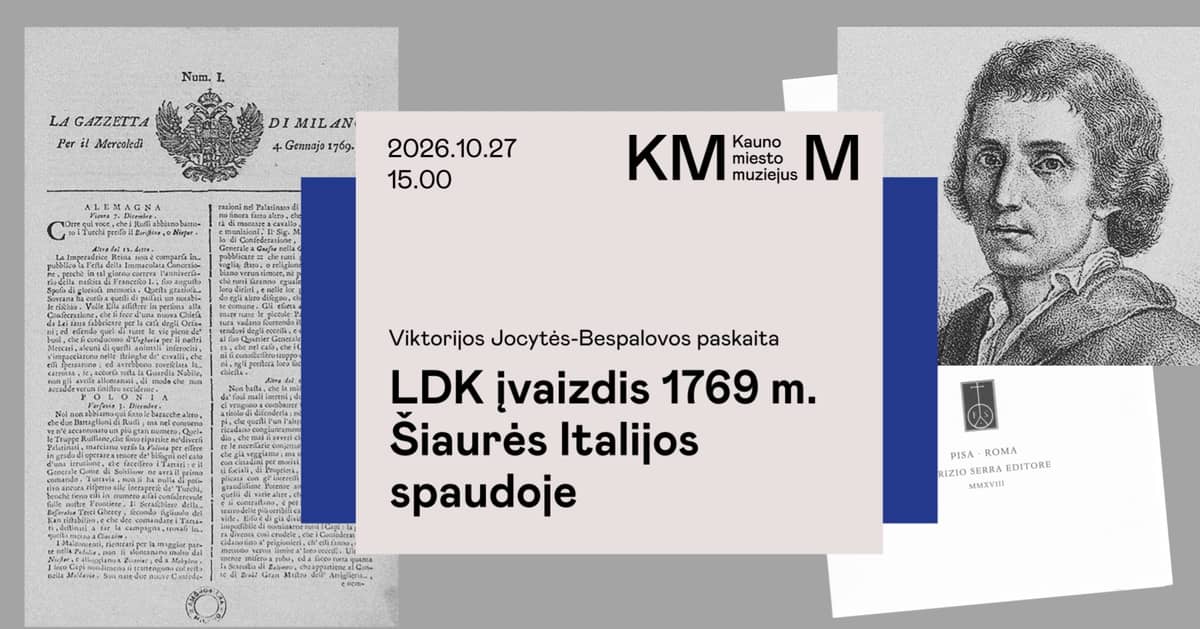 TAU paskaita „LDK įvaizdis 1769 m. Šiaurės Italijos spaudoje“