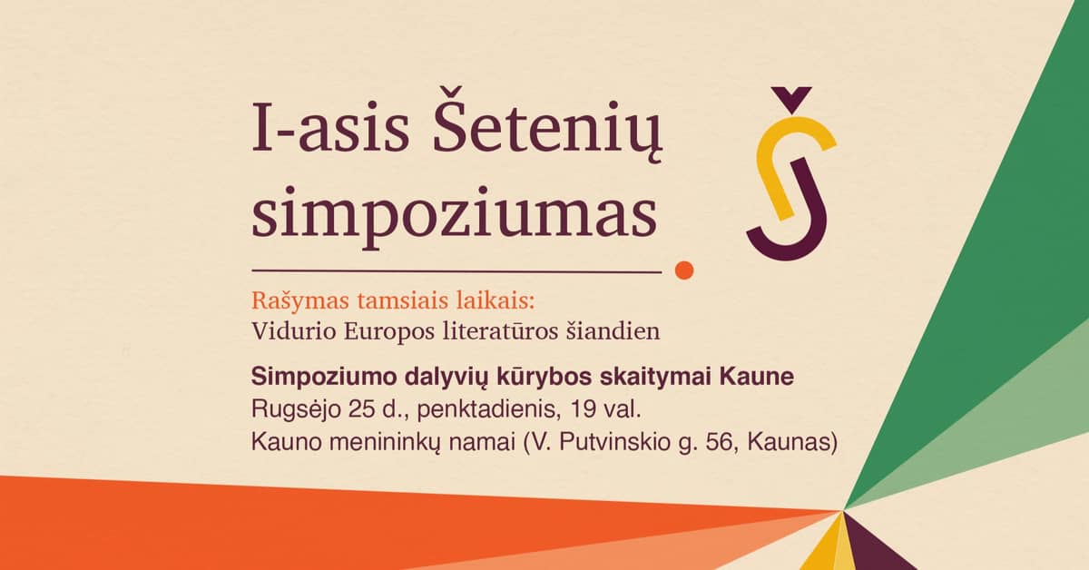 Šetenių simpoziumo dalyvių kūrybos skaitymai Kaune
