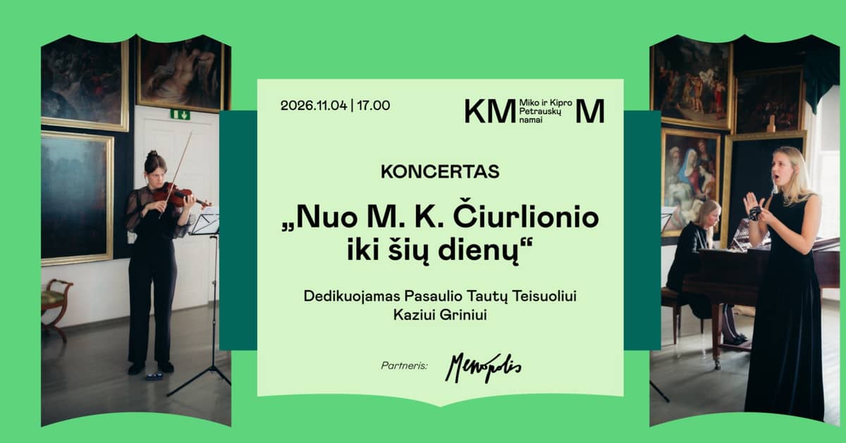 Koncertas „Nuo M. K. Čiurlionio iki šių dienų“
