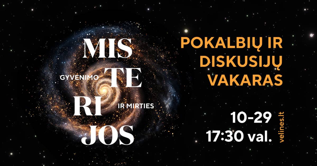 Pokalbių ir diskusijų vakaras, skirtas Vėlinių laikotarpio apmąstymams