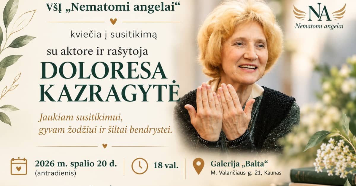 Susitikimas su aktore Doloresa Kazragytė.