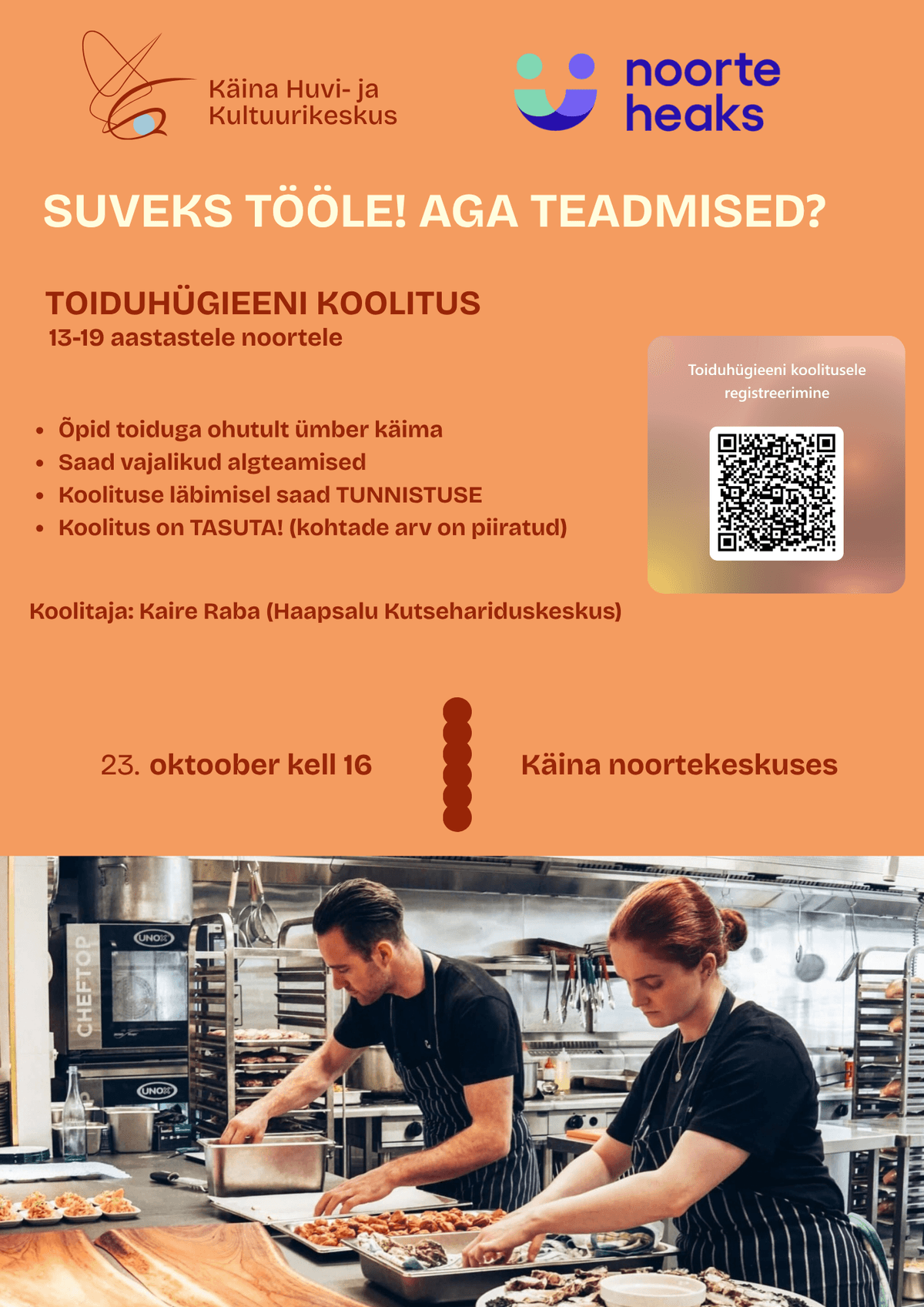 Maisto higienos mokymai jaunimui