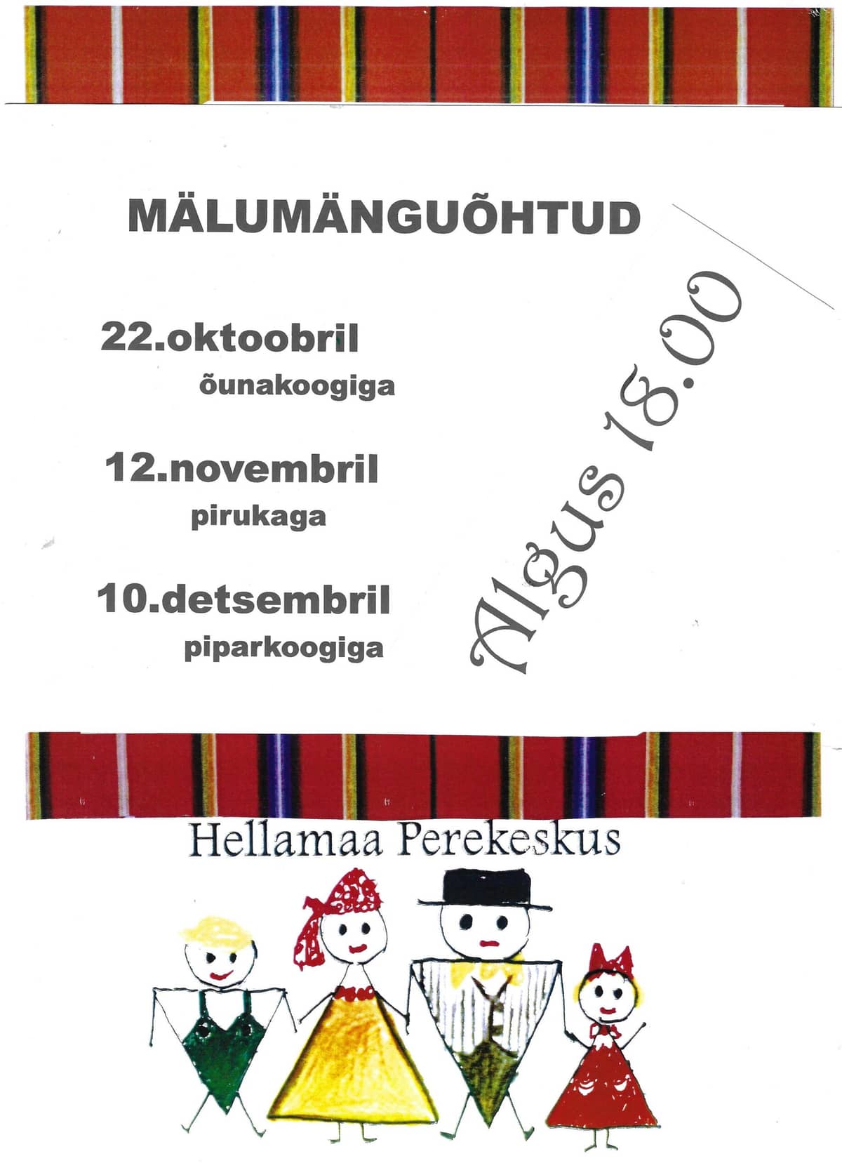 Atminties žaidimo vakaras