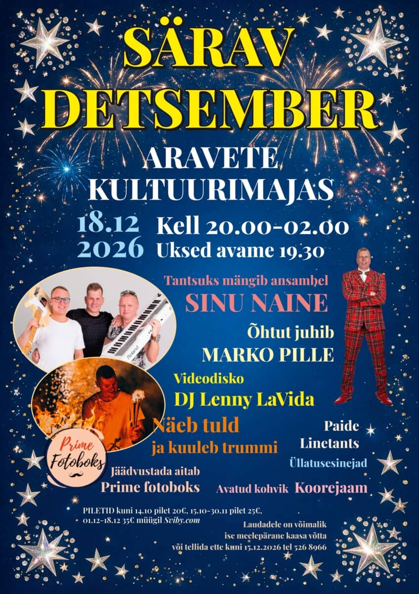 Metų pabaigos šventė Aravetėje „Särav detsember“