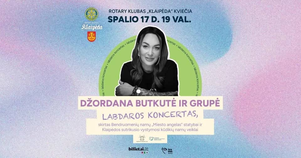 Džordana Butkutė ir grupė. Labdaros koncertas