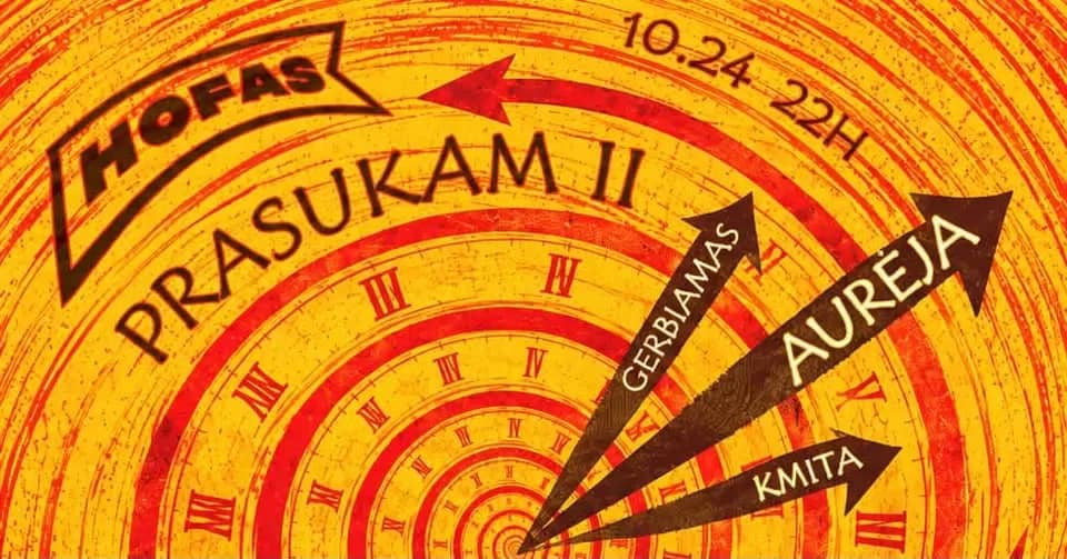 Muzikinis renginys „Prasukam | Aurėja, Gerbiamas, Kmita”