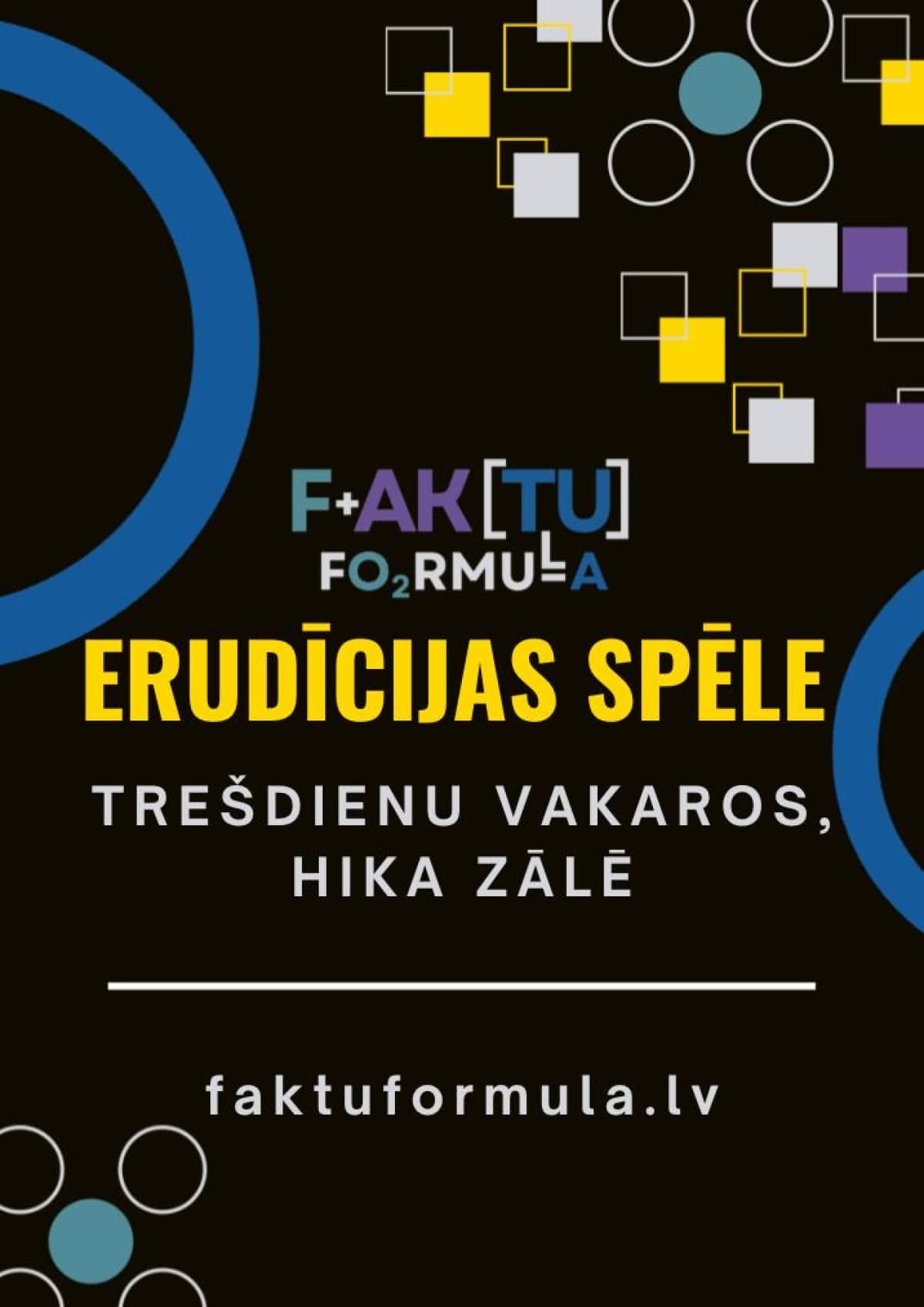 Eruuditų žaidimas „Faktu formula“ 2026 metų rudens sezonas, 4 etapas