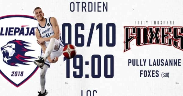 BK "Liepāja" - "Pully Lausanne Foxes"