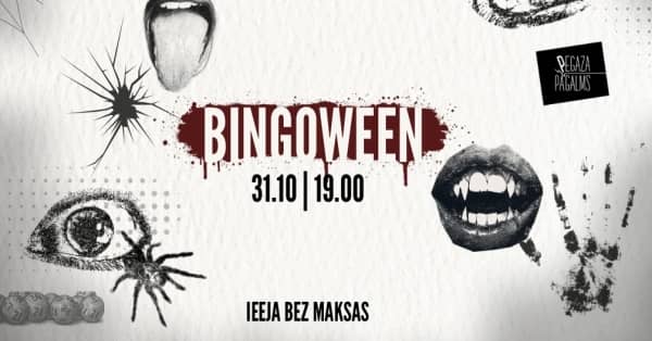 BINGOWEEN – Helovyno bingas „Pegaza Viesistaba“