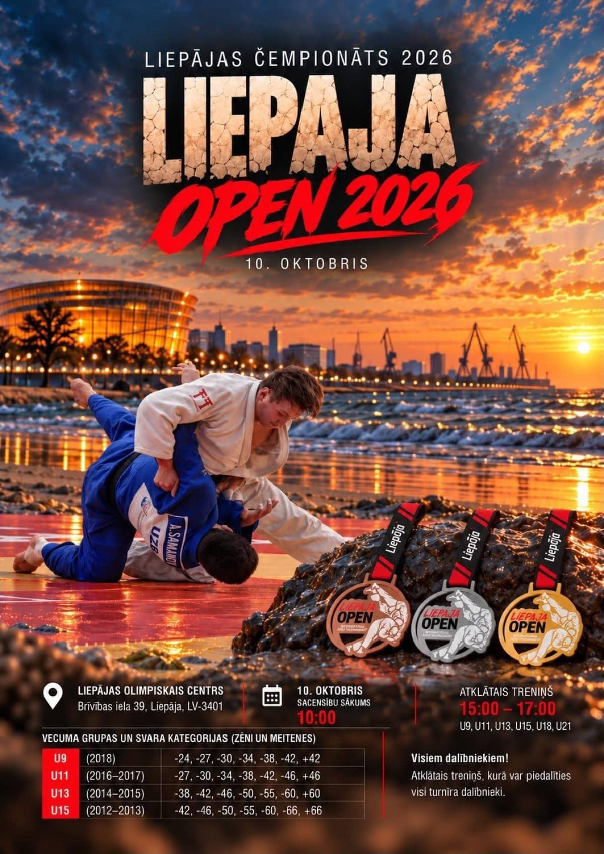Liepojos dziudo čempionatas Liepaja Open 2026