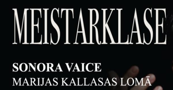 SONORA VAICE Maria Callas vaidmenyje pjesėje „Meistriškumo pamoka“