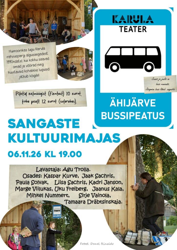 Karulos teatro spektaklis "Ähijärve bussipeatus"