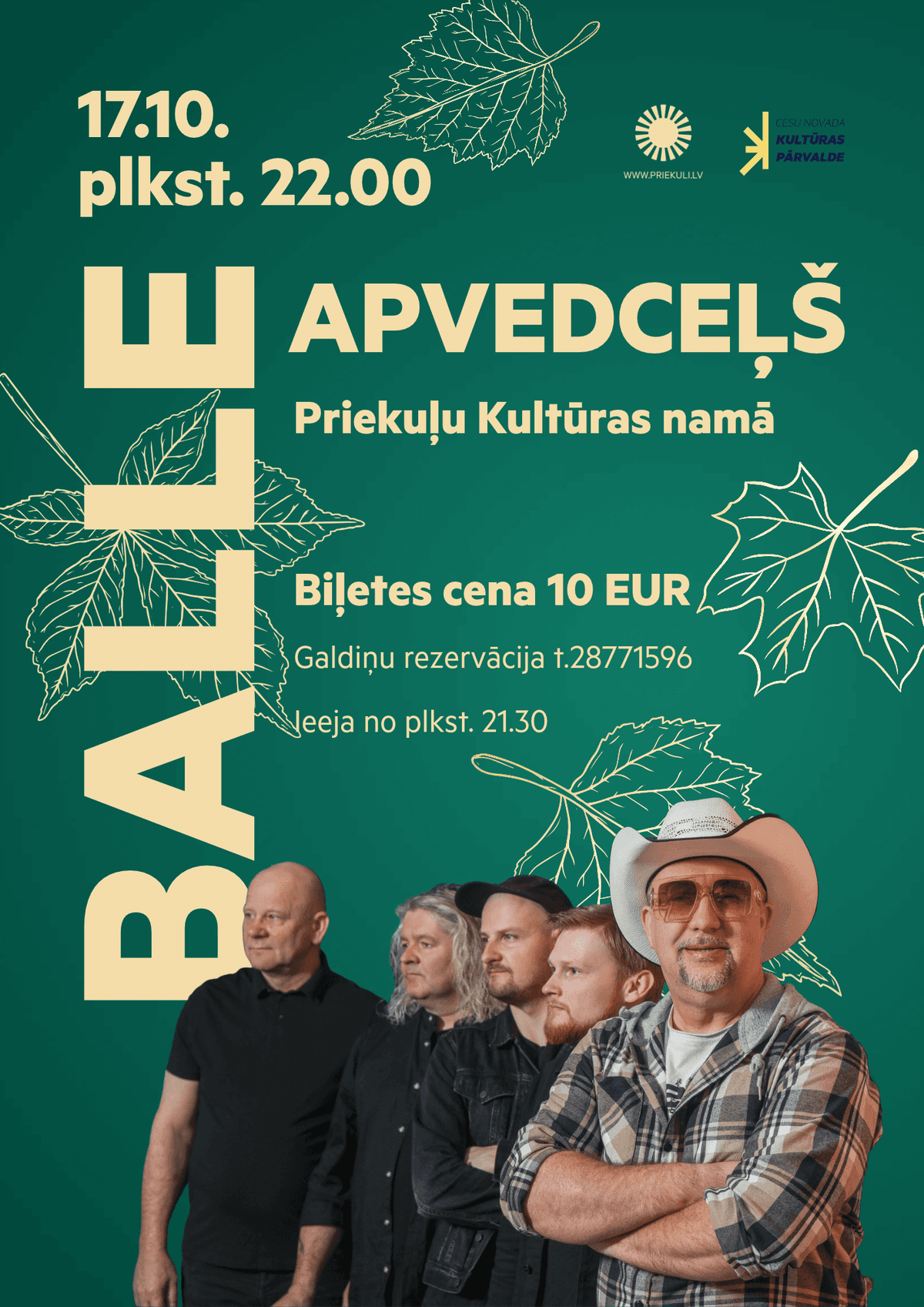 Rudens balius su grupe "Apvedceļš"
