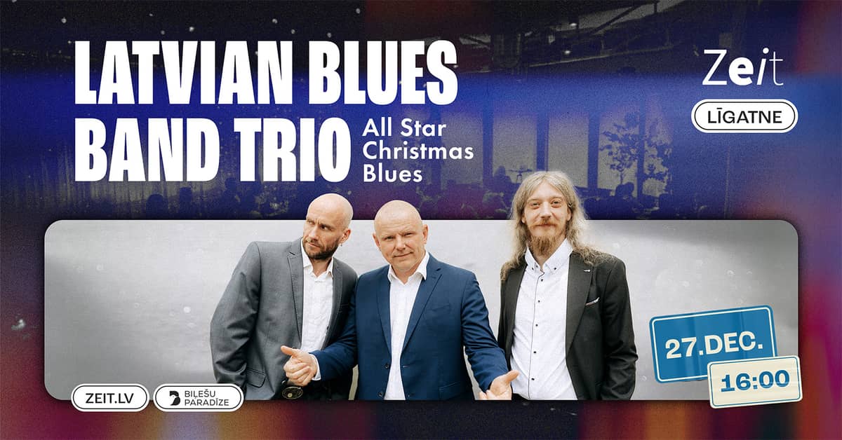 Latvian Blues Band Trio koncertas „All Star Christmas Blues”