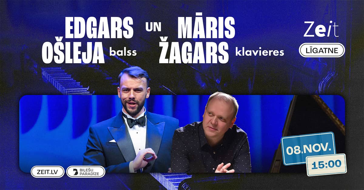 Edgars Ošleja ir pianistas Māris Žagars