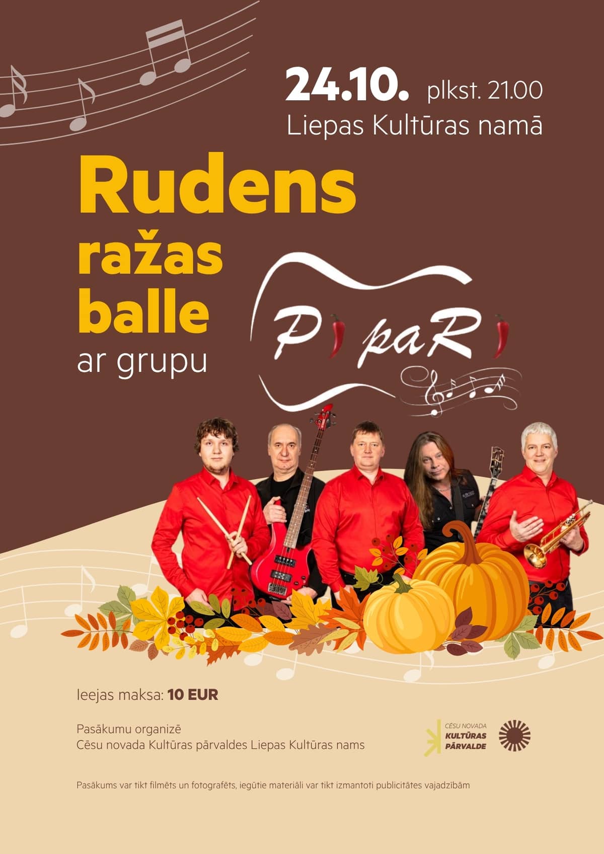 Rudens derliaus balius su grupe "Pipari"