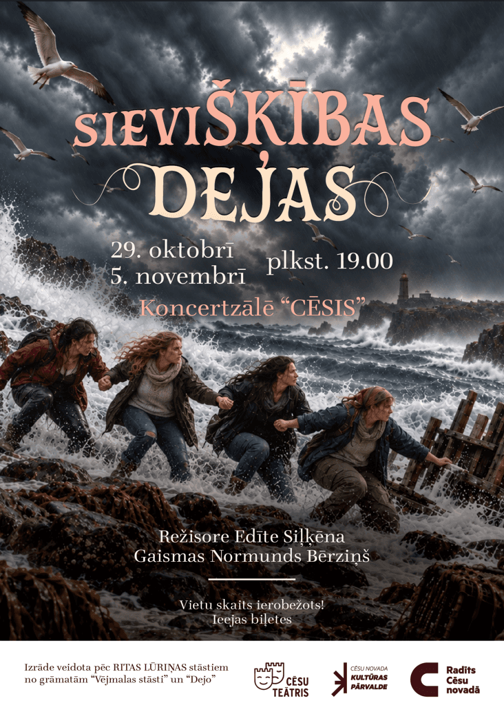 Cēsis teatro spektaklis "MOTERIŠKUMO ŠOKIAI"