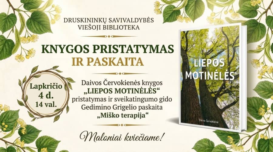 Daivos Červokienės knygos „Liepos motinėlės“ pristatymas