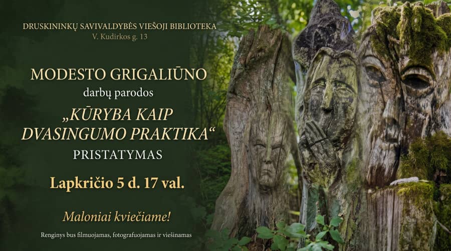 Tautodailininko Modesto Grigaliūno darbų paroda „Kūryba kaip dvasingumo praktika“