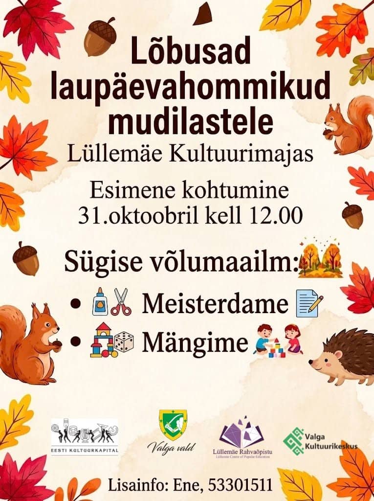 Linksmos šeštadienio rytais mažyliams