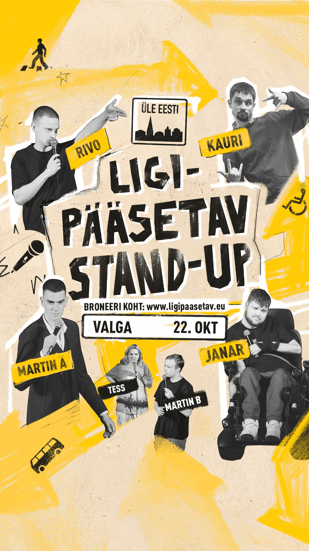 Valga NEMOKAMAS komedijos vakaras: „Prieinamas stand-up“