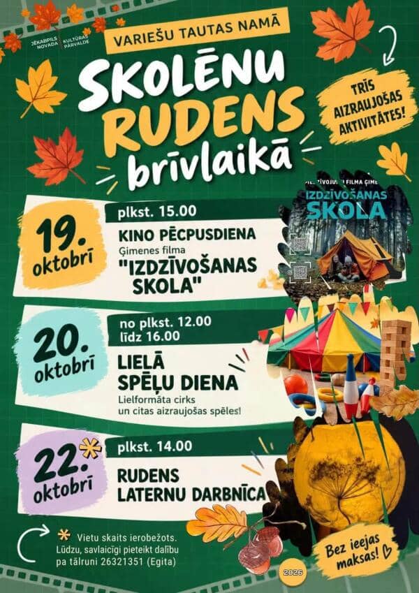 MOKSLEIVIŲ RUDENS ATOSTOGOS VARIEŠŲ TAUTOS NAMUOSE