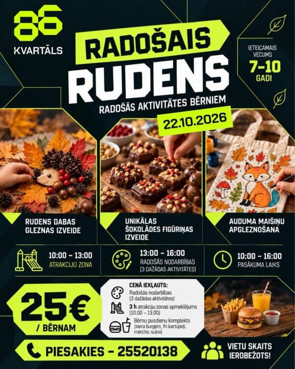 KŪRYBINGAS RUDUO KVARTALE 86