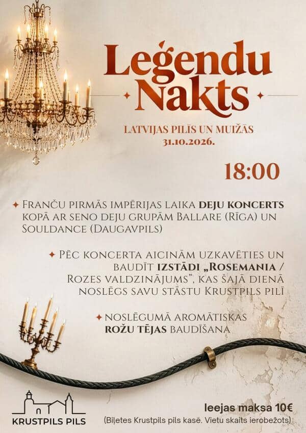 Legendų naktis Krustpilio pilyje