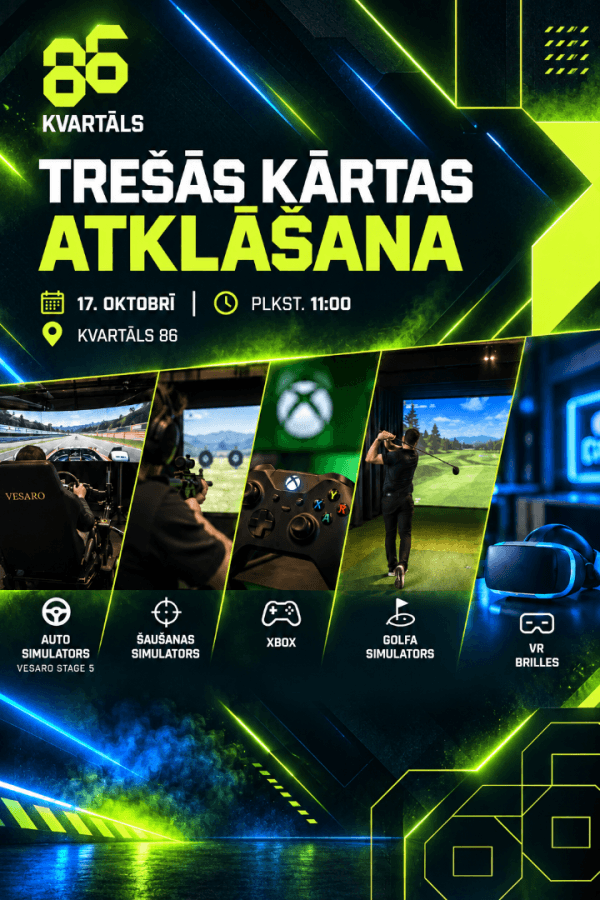 TREČIOJO ETAPO ATIDARYMAS KVARTĀLS 86