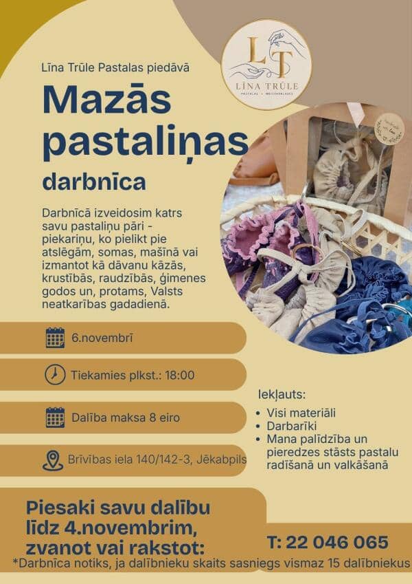 Dirbtuvės „Mažos pastalės“ Jėkabpilyje
