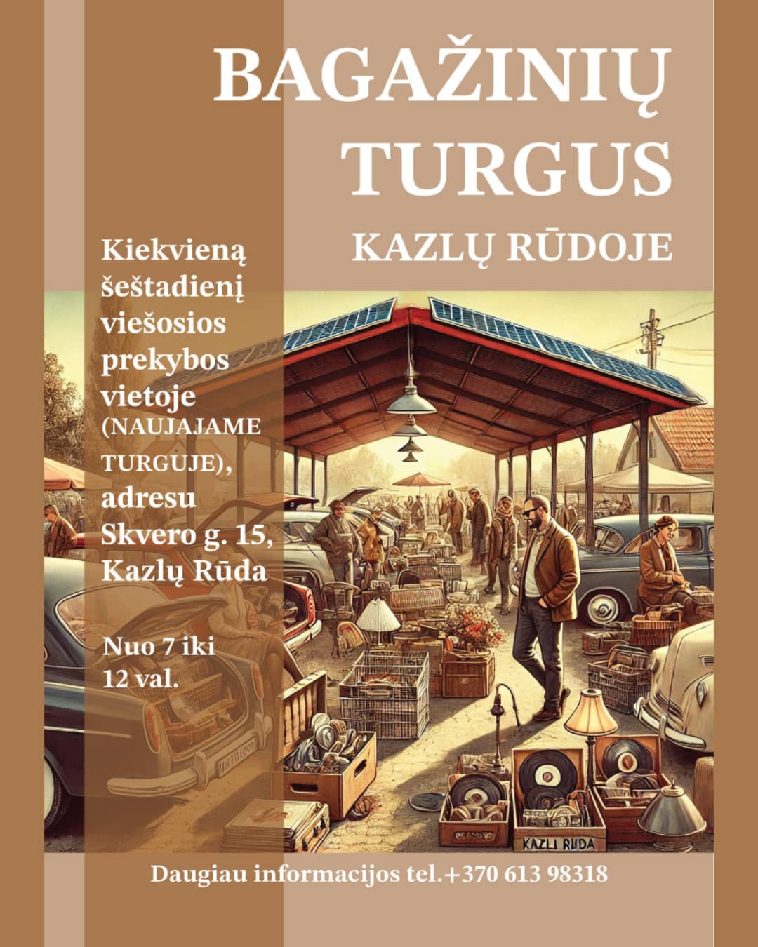 Bagažinių turgus Kazlų Rūdoje