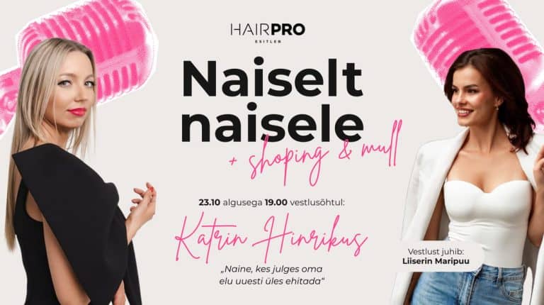 Moterų pokalbių vakaras: Katrin Hinrikus + Shopping & Mull
