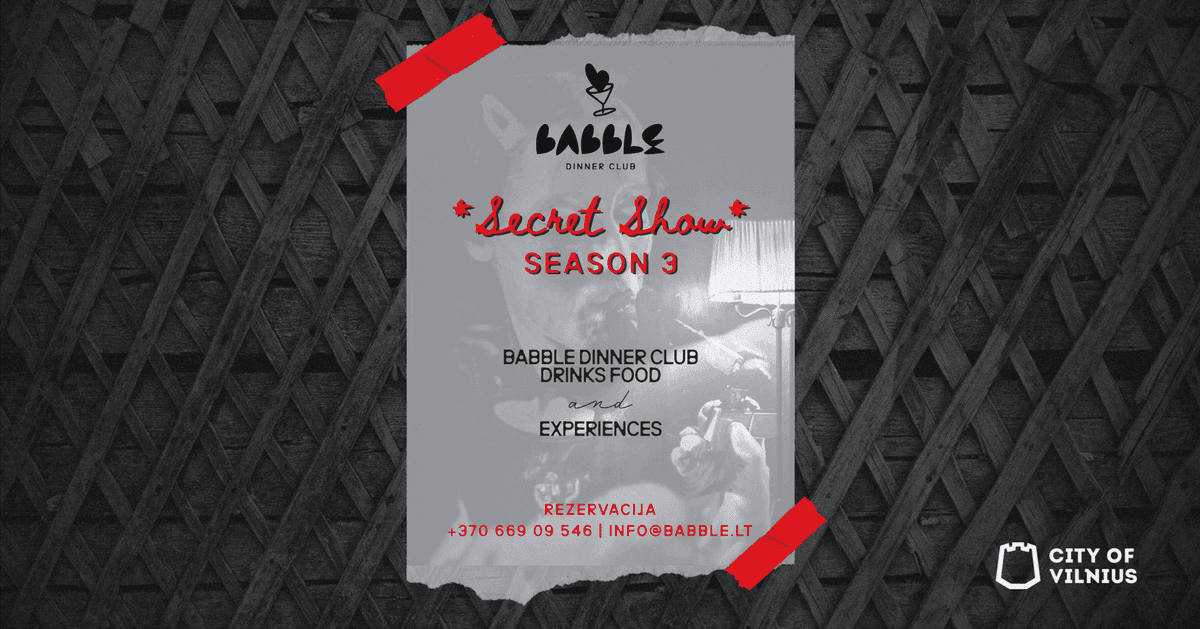 Babble Dinner Club | Secret Show | 10.09