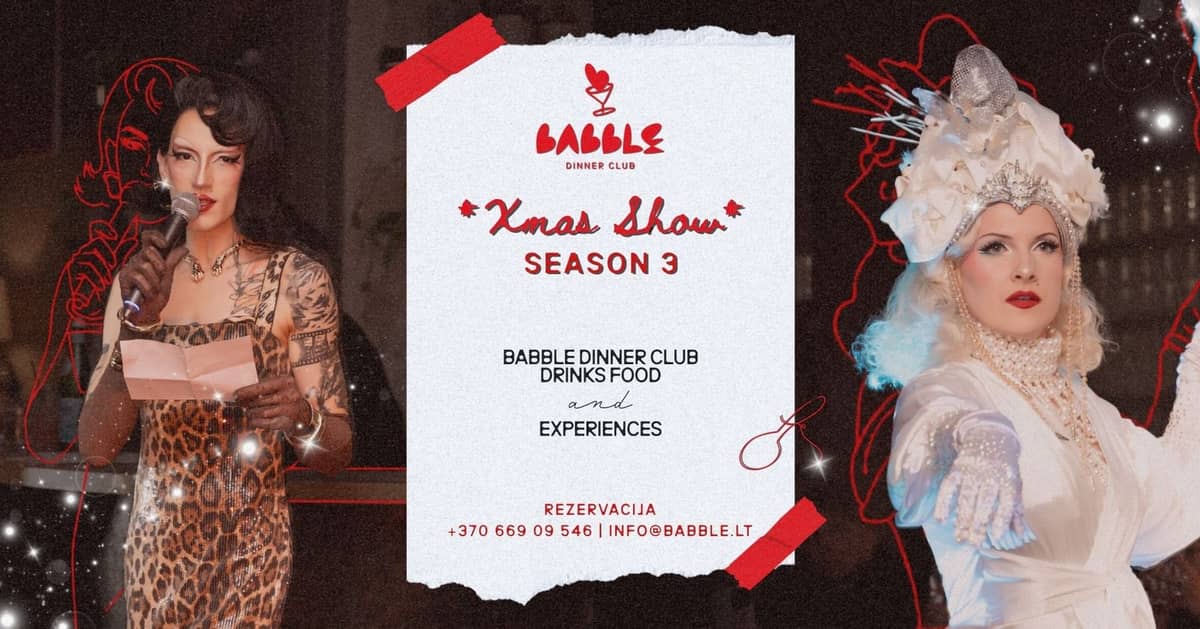 Pramogos Babble Dinner Club | Xmas Show | 12.04