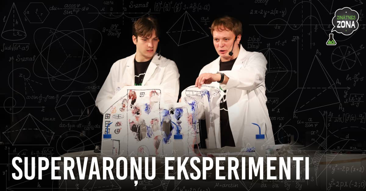 Mokslo teatras „Superherojų eksperimentai“ latvių kalba