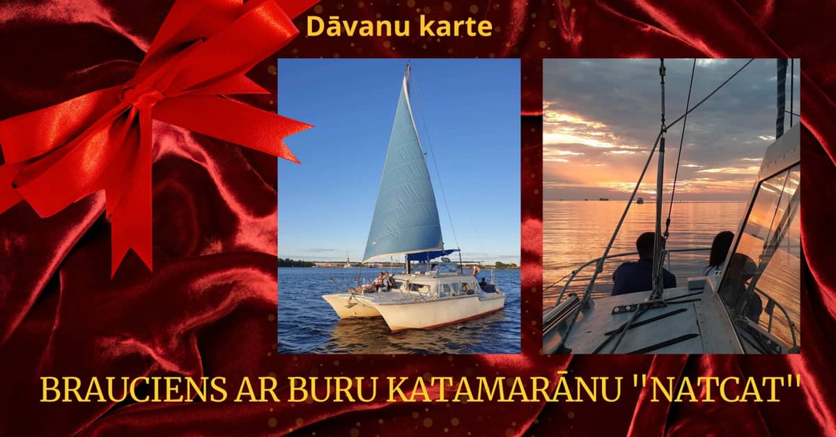 Plaukimas buriniu katamaranu 'NatCat'