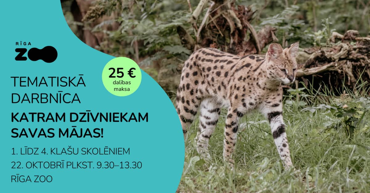 Teminė diena Rygos zoologijos sode – „Kiekvienas gyvūnas turi savo namus!“