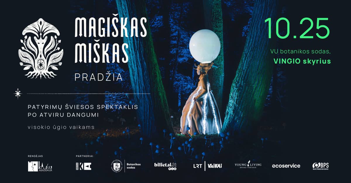 MAGIŠKAS MIŠKAS. PRADŽIA - patyrimų spektaklis visokio ūgio vaikams **