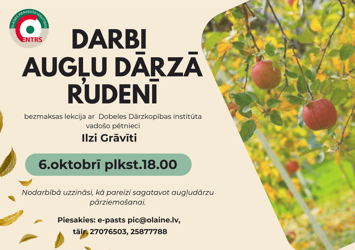 Paskaita "Sodo darbai rudenį"