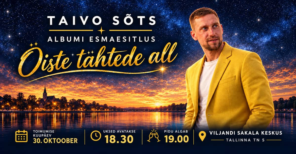 Taivo Sõtš albumo ''Öiste tähtede all'' pristatymas