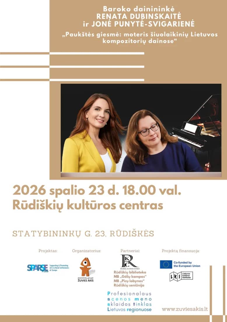 SPARSE projektas | Paukštės giesmė | Renata Dubinskaitė ir Jonė Punytė-Svigarienė