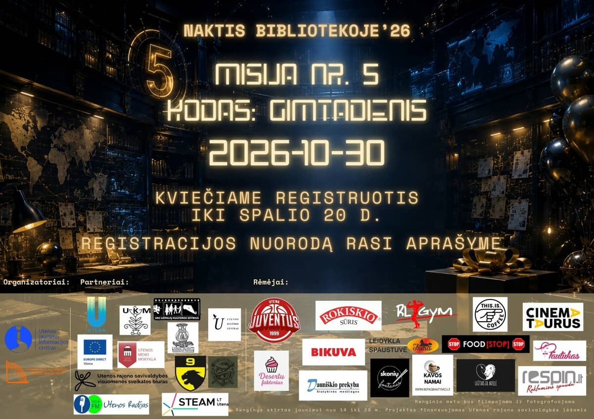 Naktis bibliotekoje'26