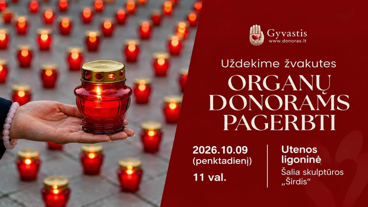 Uždekime žvakutes organų donorams pagerbti