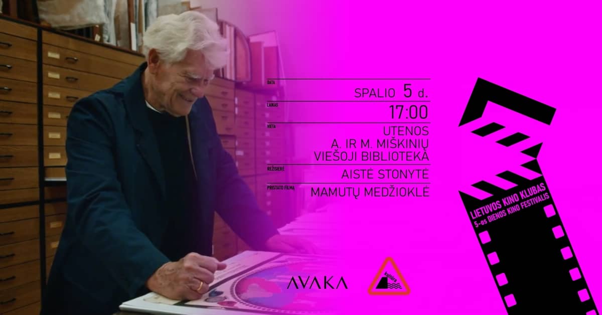 „5-dienos kino festivalio“ dokumentinio filmo „Mamutų medžioklė“ peržiūra ir pristatymas