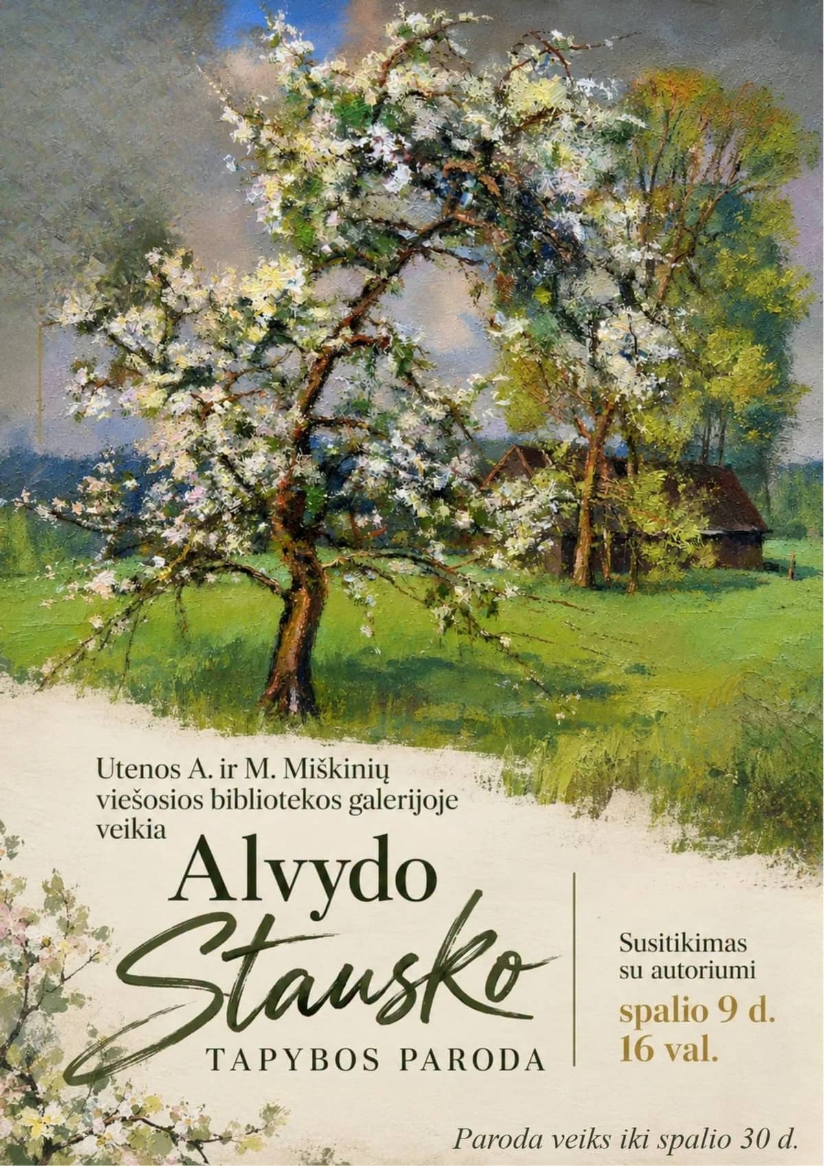 Alvydo Stausko tapybos parodos pristatymas