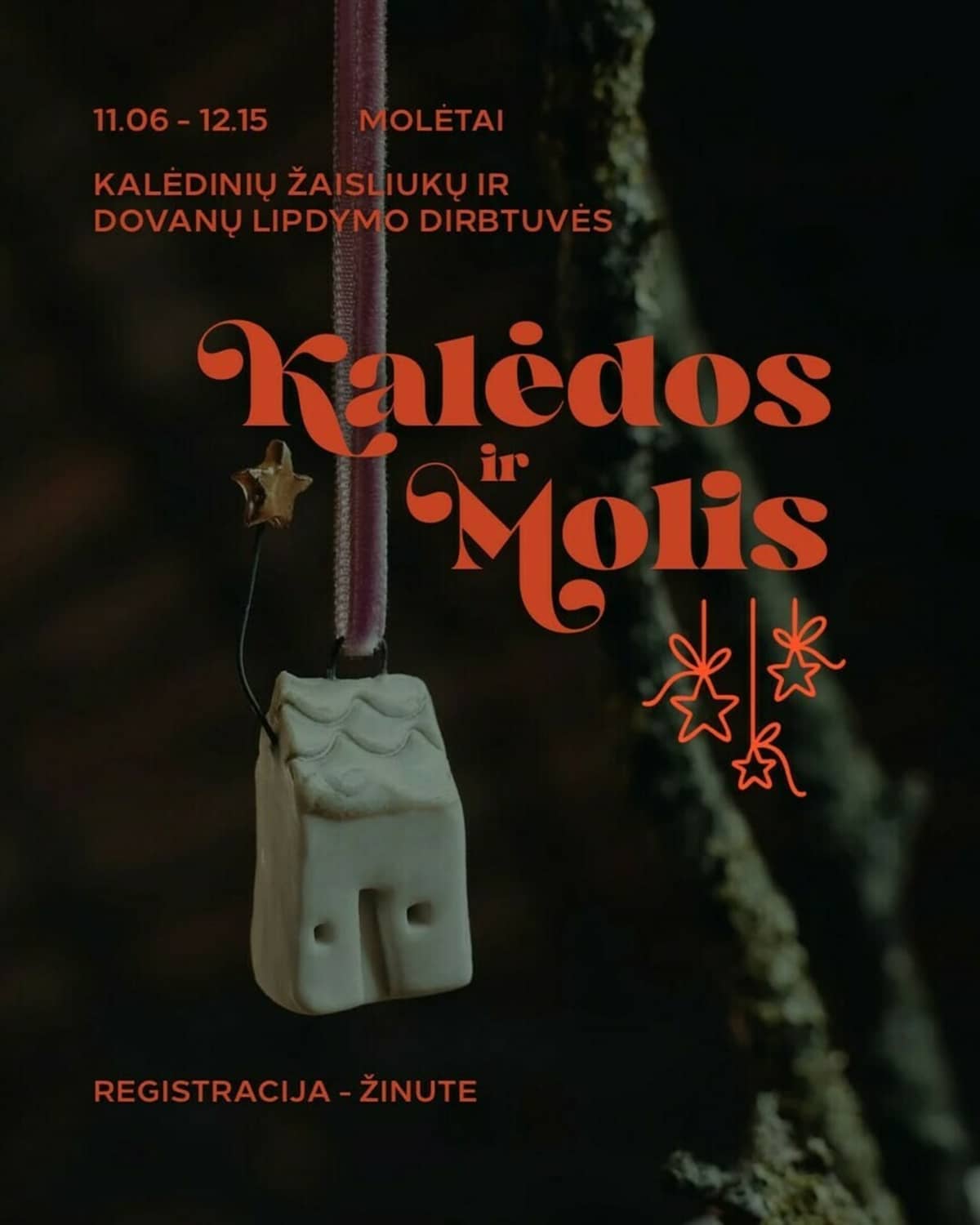 Kalėdinės keramikos dirbtuvės