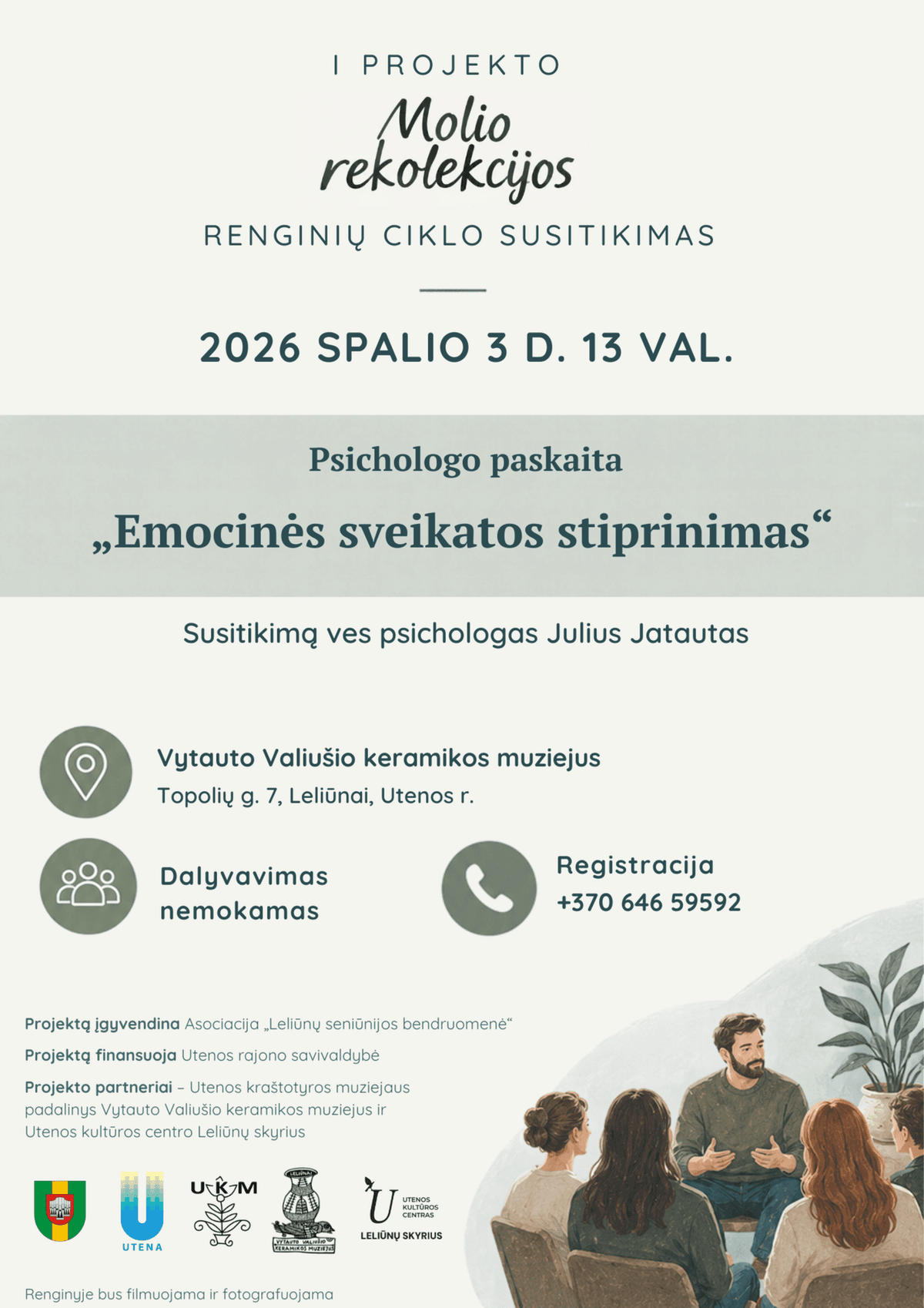 Psichologo paskaita „Emocinės sveikatos stiprinimas“ | I „Molio rekolekcijų“ renginys