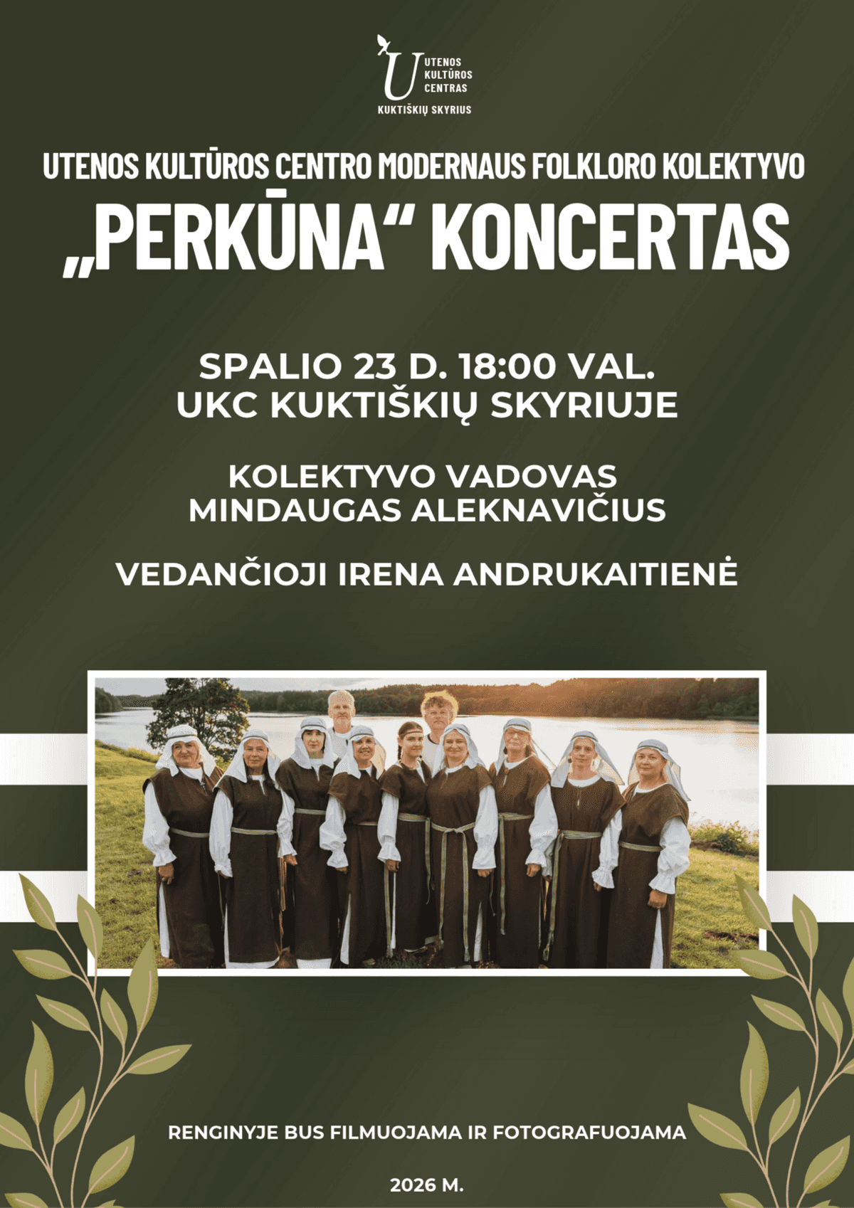 Utenos kultūros centro modernaus folkloro kolektyvo „Perkūna“ koncertas